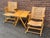 Sand 1970s Stol, Rex, Set of Folding, Rocking Lounge Chairs by Niko Kralj, Natural Oak and Beechwood Bent Ply, Designed 1952. For Sale - Image 8 of 9