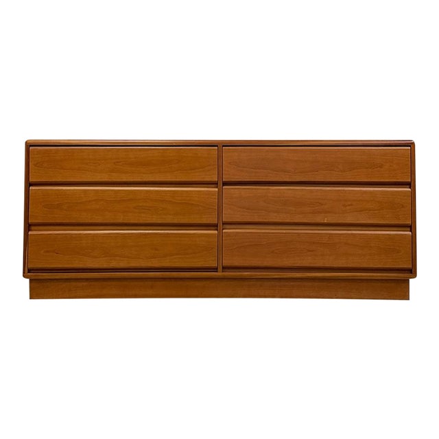 1970s Mid Century Modern Teak Dresser by Mobican, Danish Teak, Made in Denmark Console For Sale