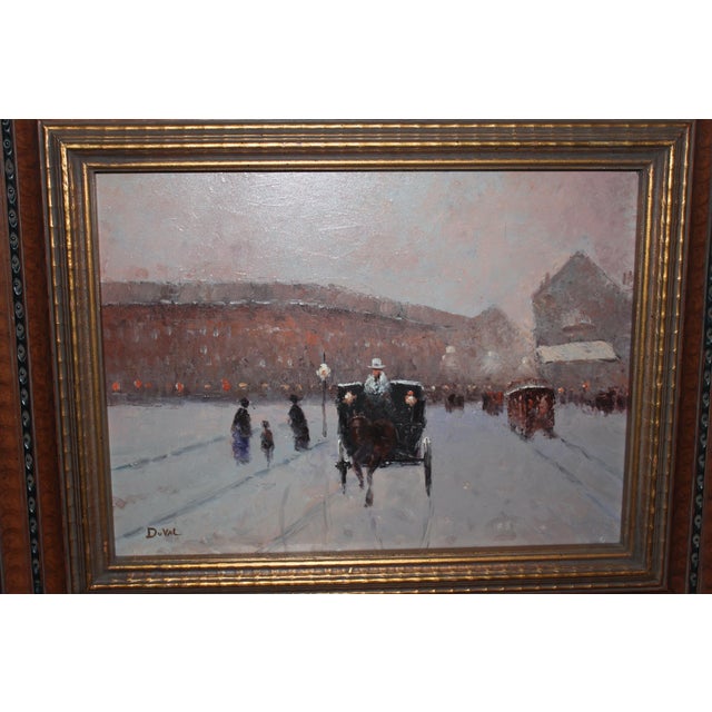 Mid 20th Century Charles Allen DuVal Oil Painting on Canvas Framed For Sale - Image 4 of 8