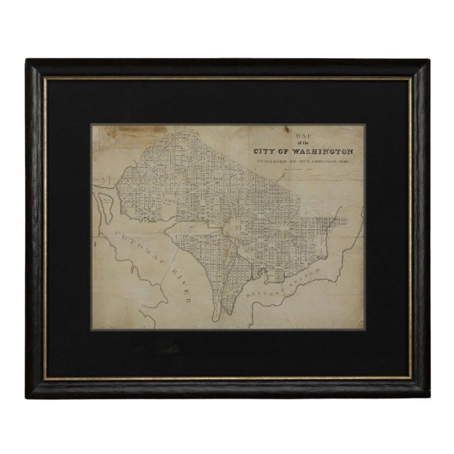 American 1840 Map of the City of Washington Published by William M. Morrison For Sale - Image 3 of 6