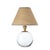 Transparent Giorgio Crystal Mini Lamp, Natural Brass with Rattan Shade For Sale - Image 8 of 8