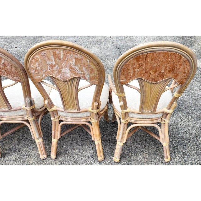 Maitland - Smith Maitland Smith Style Bamboo & Tessellated Dining Chairs Set of 6 For Sale - Image 4 of 15