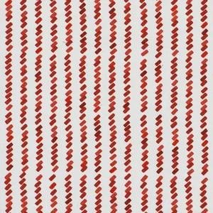Schumacher X David Kaihoi Tic For Tac Fabric in Red