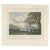 Antique print titled 'Gezigt op het meer Dano en de Bergen Karang en Poeloe-Sari - Vue du lac Dano et des monts Karang et...