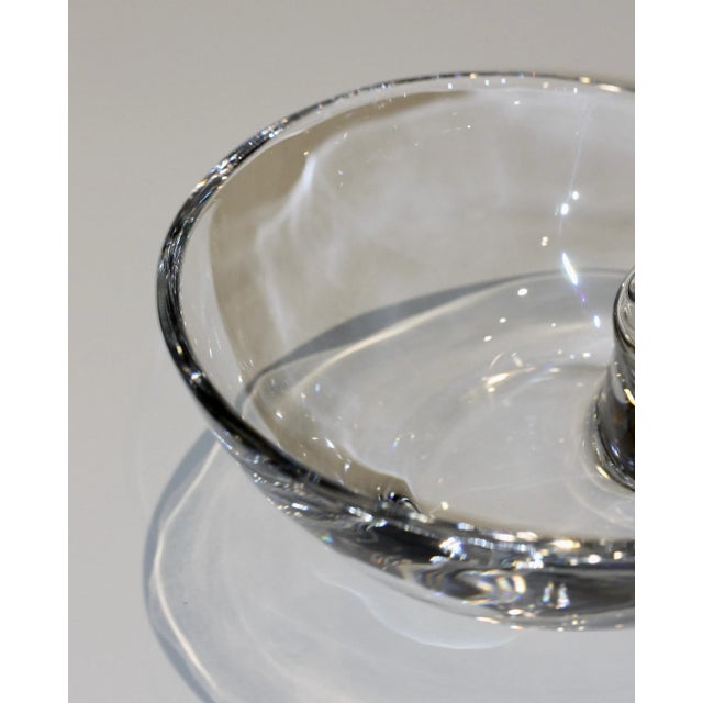2000 - 2009 Steuben Crystal Nautilus Shell Sculpture – Signed Art Glass For Sale - Image 5 of 8