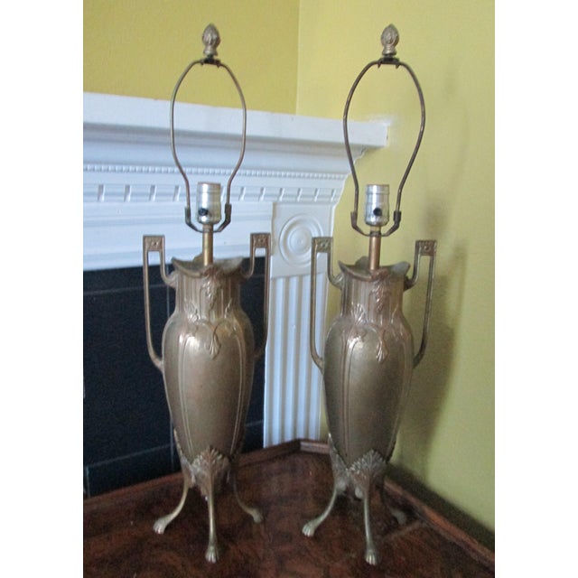Barbedienne Levillain Style Classical Greek Urn Form Numbered Lamps - a Pair For Sale - Image 13 of 13