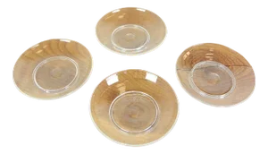 Small Glass Dishes by Salviati, Italy, Set of 4