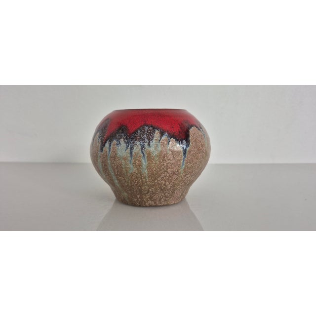 Vintage Handmade Studio Ceramic Vase, Germany, 1960s For Sale - Image 4 of 16