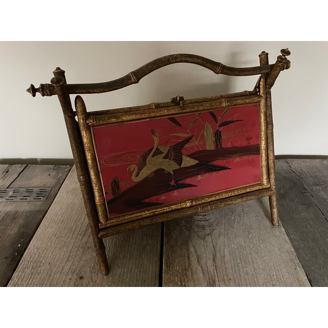 Small Lacquered Sewing Box, 1890s For Sale - Image 9 of 9