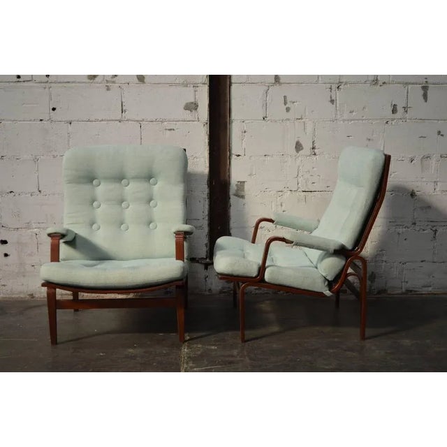 Mid-Century Modern Vintage Pair of Bruno Mathsson for Dux Ingrid Lounge Chairs For Sale - Image 3 of 8