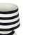 Contemporary Positano Black Striped Papier Mache Table Lamp For Sale - Image 3 of 6