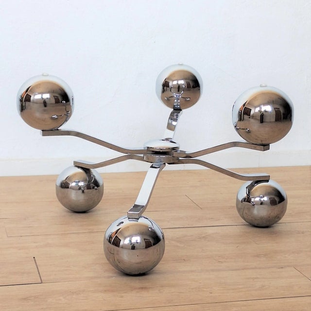 Space Age Sputnik Coffee Table, 1960s For Sale - Image 6 of 7