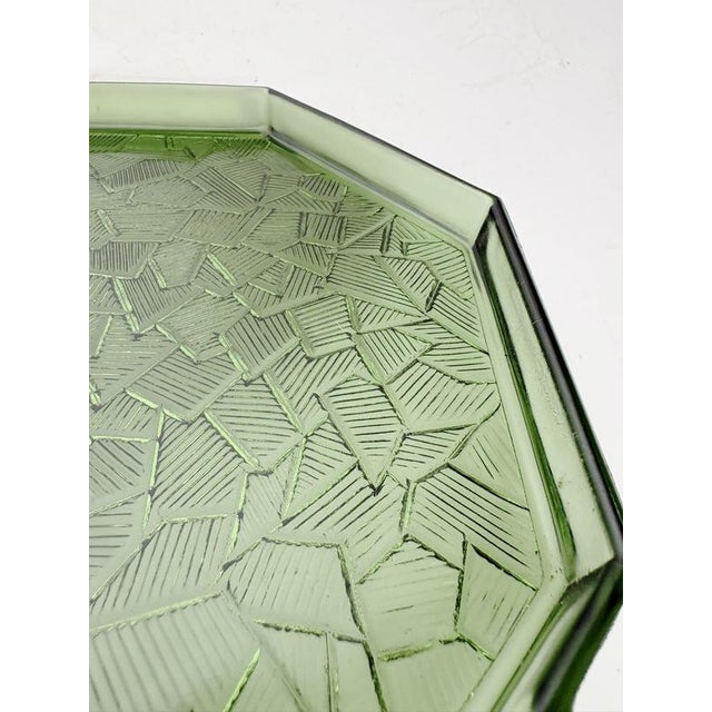 Gold Art Deco Glass Tray, France, 1940s For Sale - Image 8 of 10