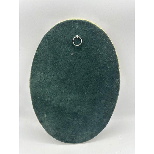 Porcelain Wall Plaque in Unusual Oval Shape Depicting a Little Boy, 1890s-1910s For Sale - Image 5 of 11