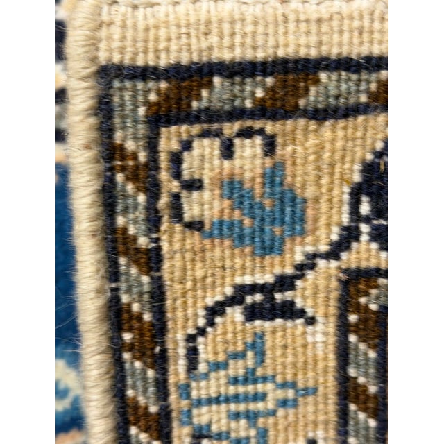 Textile Light Blue Hand Knotted Persian Nain For Sale - Image 7 of 12