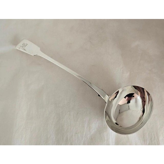 Antique George IV Sterling Silver Griffin Crest Soup Ladle, 1829 For Sale - Image 3 of 18