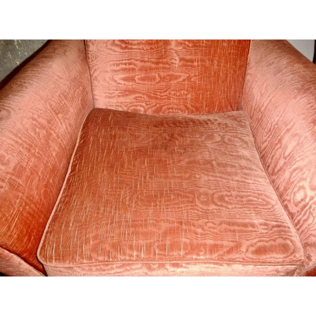 Textile Set of Italian Damask Lounge Chairs, 1950s For Sale - Image 7 of 13