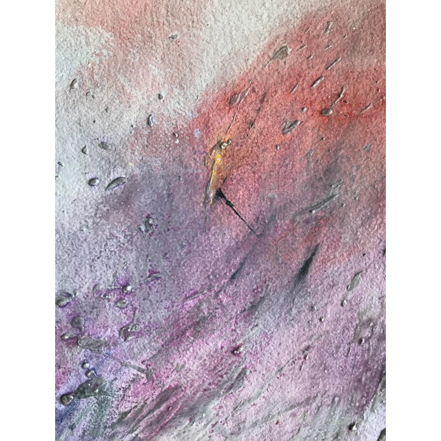 Late 20th Century Patricia Zippin "Tillamook Flight 6 of 12" 1980s Mixed Media Abstract Painting For Sale - Image 5 of 7