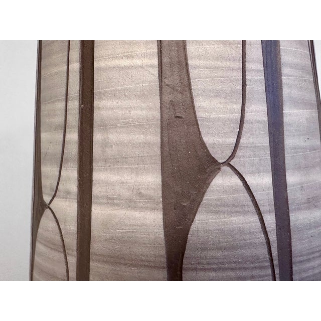 Mid-Century Modern Studio Ceramic Vase with Sgraffito Decoration by Johannes Andreas Urban, Germany, 1960s For Sale - Image 3 of 17