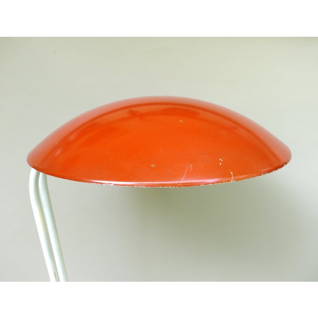 Metal Orange and Light Beige Outdoor Mushroom Lamp from Bega, 1950s For Sale - Image 7 of 18