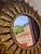 Round Spanish Gilt Metal Sunburst Mirror With Large Radiating Leaves For Sale - Image 9 of 12