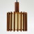 Mid-Century Ceiling Lamp in Teak and Copper, 1960s For Sale - Image 4 of 11