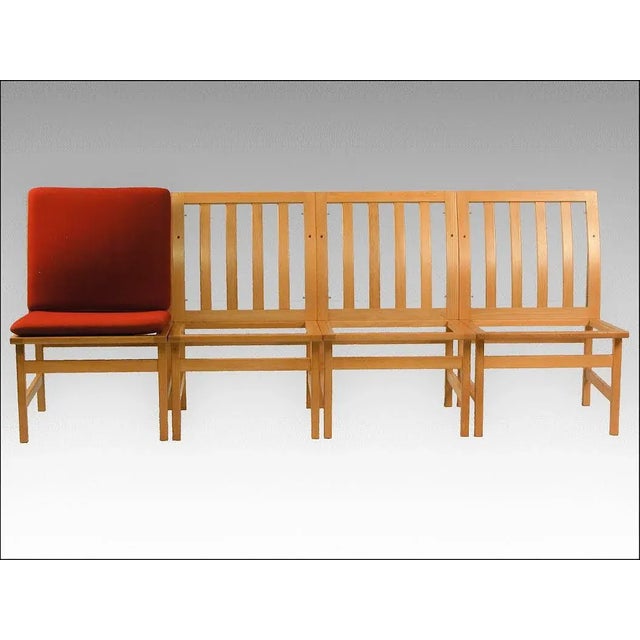 Model 3232 Lounge Chairs by Børge Mogensen for Fredericia, 1960s, Set of 4 For Sale - Image 9 of 12