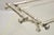 Mid 20th Century Vintaga Italian Hollywood Regency Faux Bamboo Silver Plated Serving Platter Stand For Sale - Image 5 of 10