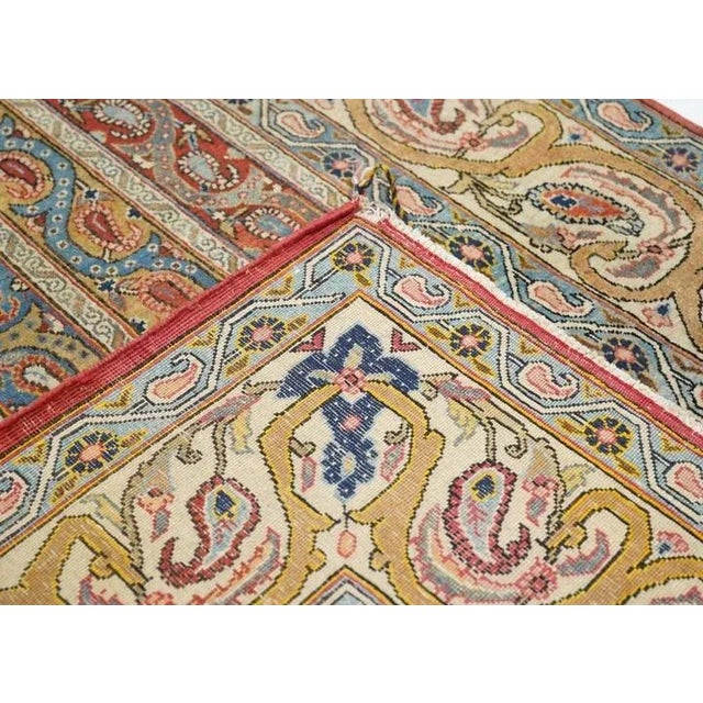 Traditional Antique Qum Rug 4'8'' x 6'10'' For Sale - Image 3 of 11