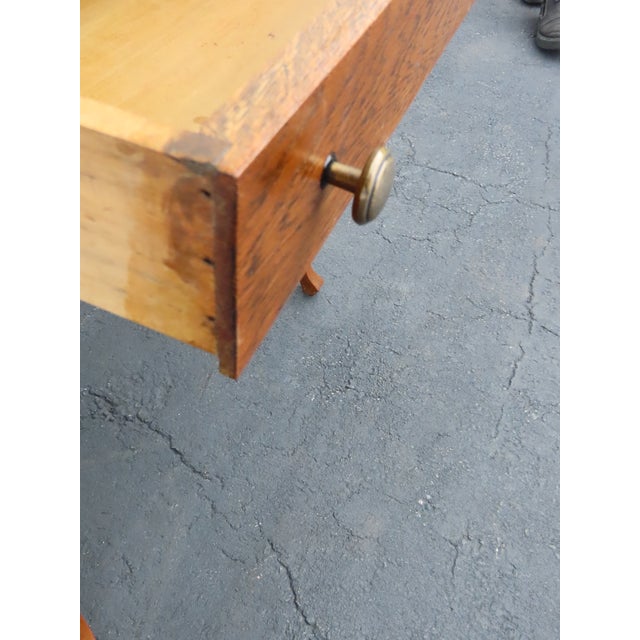 Early 1900s Solid Oak Small Secretary Desk 6669 For Sale - Image 13 of 18
