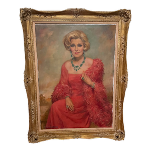 Vintage Portrait of Zsa Zsa Gabor’s Mother Jolie by Royal Portrait Painter