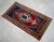 1970s Hand Made Small Turkish Rug. DoorMat Entry Decor Kitchen Mat Baht Mat - 22'' X 43'' For Sale - Image 10 of 12