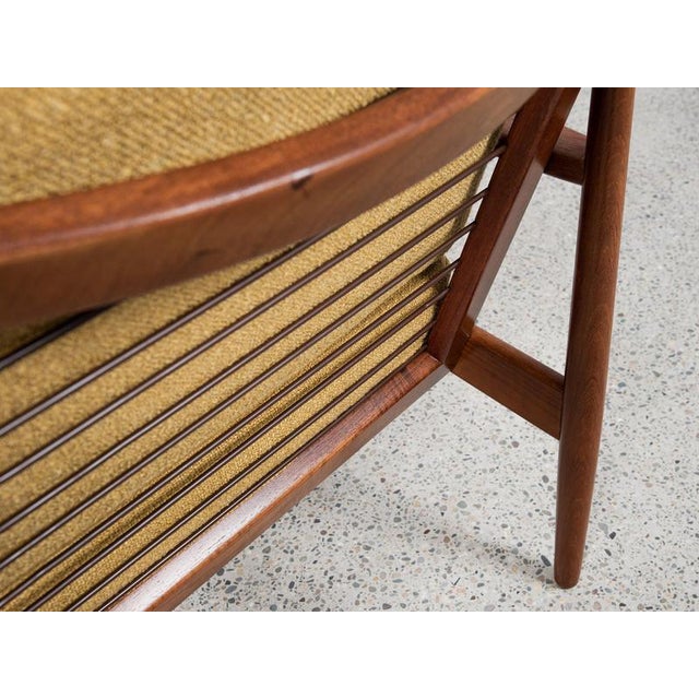 Brown Midcentury Danish Easy Chairs in Teak attributed to Arne Vodder for Glostrup 1960s For Sale - Image 8 of 12