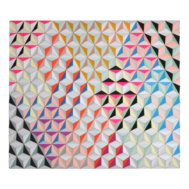 Sebastian Welzel, Fis-3 Topographie, Laminated Cardboard, Limited Edition 20 of 20 For Sale