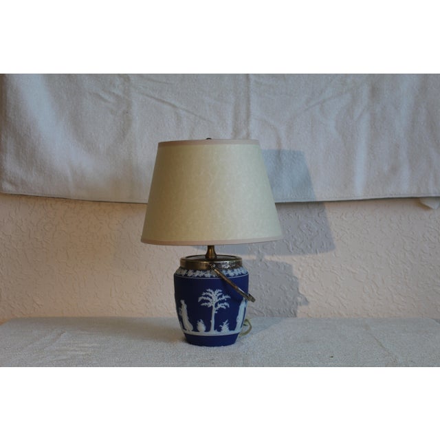 Wedgwood Embossed Jasperware Table Lamp Chairish