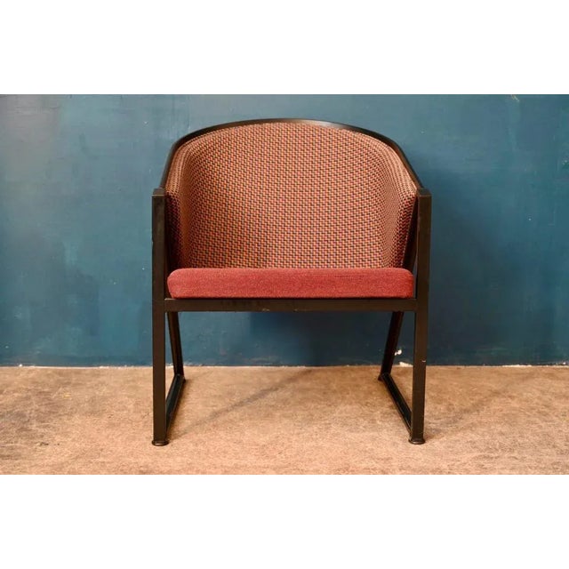 Black Mondi Soft Chair attributed to Jouko Järvisalo for Inno Interior Oy, 1980s For Sale - Image 8 of 14
