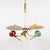 Mid-Century Chandelier in Enamel Metal and Brass in the style of Stilnovo, Italy, 1950s For Sale - Image 12 of 17