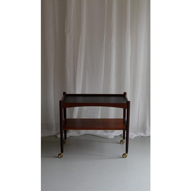 Danish Modern Rosewood Serving Trolley, 1960s For Sale - Image 9 of 18