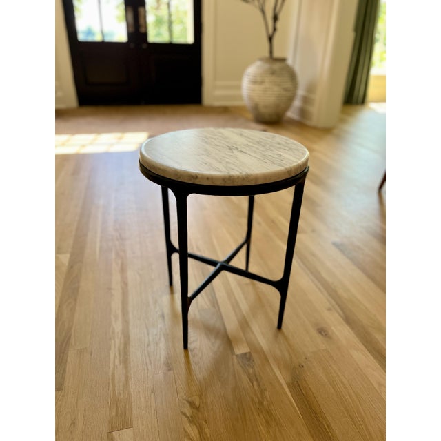 RH Restoration Hardware Thaddeus Side Table Chairish