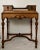 Charming 19th century country french dressing table/vanity with marble slab top and two drawers. This wonderfully carved...