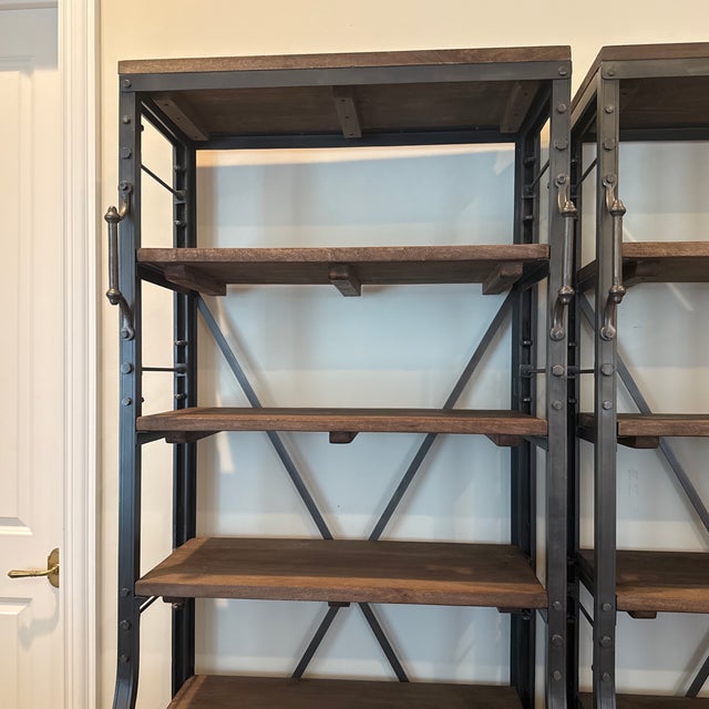 2020s Restoration Hardware French Library Bookcase With Drawers For Sale - Image 5 of 8