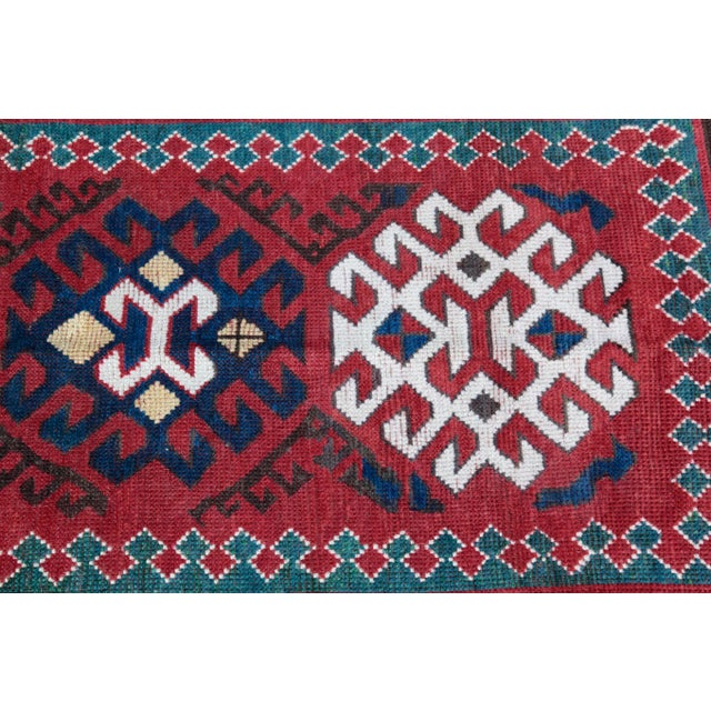 Antique Bordjalo Kazak From Early 20th Century -6' 11''x 3' 11'' Feet For Sale - Image 12 of 13