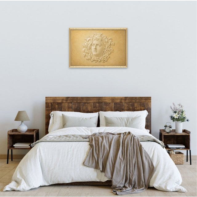 Atelier Aria Lumae Wilhelm Zahn Style Pompeian Medusa Gorgoneion Trompe lOeil Relief Fine Art Gallery Board Print 30 X 20 For Sale - Image 14 of 18