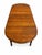 English Antique Solid Oak Extension Dining Table With 6 Original Leaves & Original Wooden Casters Circa 1940s–1950s For Sale - Image 3 of 7