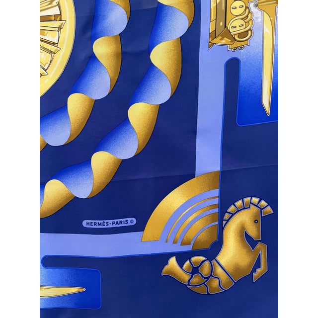 Hermès Hermès Air France 1962 Ledoux Foulard En Soie For Sale - Image 4 of 8