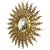 Large Gold Leaf Gilt Wood Sunburst Mirror, 1950s For Sale - Image 10 of 18