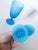 1960s 1960s Carlo Moretti Italy Satinato Frosted Blue Wine Water Glasses - A Pair For Sale - Image 5 of 6