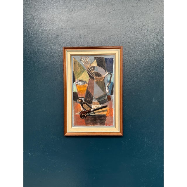 Erik Emanuelsson, Still Life, 1960s, Oil Painting on Panel, Framed For Sale - Image 17 of 17