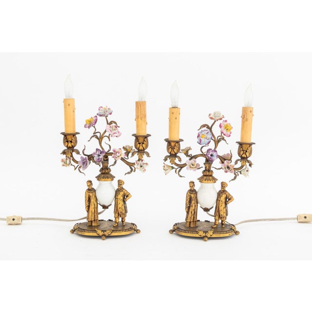 j.e. Caldwell Bronze & Porcelain Clock Set, 3 For Sale - Image 11 of 18