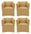 Mario Bellini Tentazione Armchair in Maharam Leather, Attributed - Set of 4 For Sale